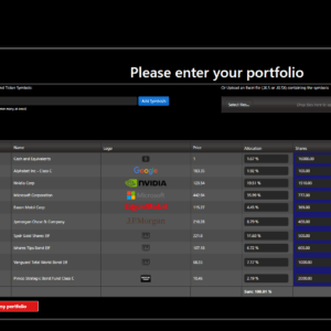 Portfolio analyzer